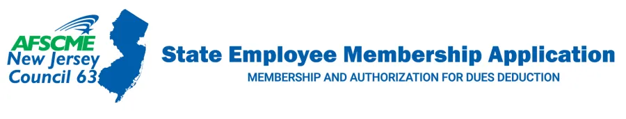 AFSCME NJ State Membership Application
