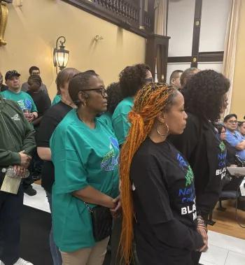 Local 3724 standing up and being heard in Paterson NJ